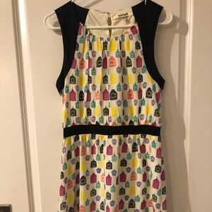 Daniel Rainn birdcage pattern dress